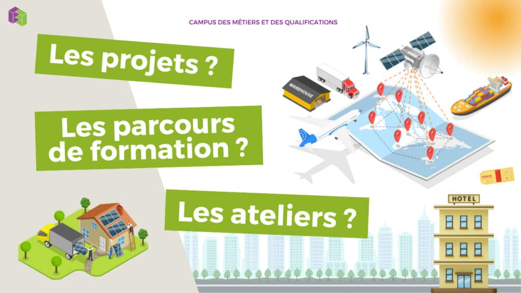 Illustration pour la vidéo "Campus des métiers et des qualifications"